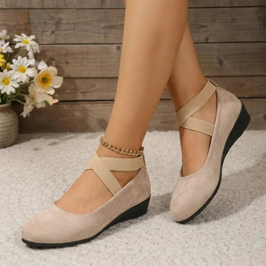 Arch Support Flats Women Suede Orthopedic Lightweight Comfort