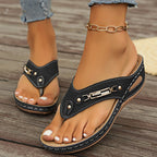 Flip Flops Women Orthopedic Arch Support Slip On Ergonomic Comfort