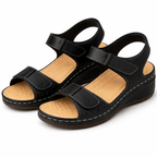 Cleo | Women's Orthopedic Sandals | Wedge Heel, Adjustable Strap | Open Toe