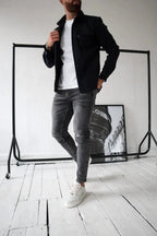 Pearl | Men's Shirt Jacket | Button-Up Overshirt | Long Sleeve, Chest Pockets
