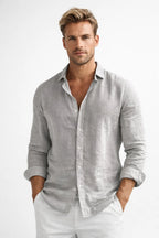 Talia | Linen Shirt Men | Lightweight, Breathable | Casual Fit
