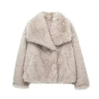 Zara | Faux Fur Jacket | Women's Fluffy Coat | Beige, Grey, Brown, Black