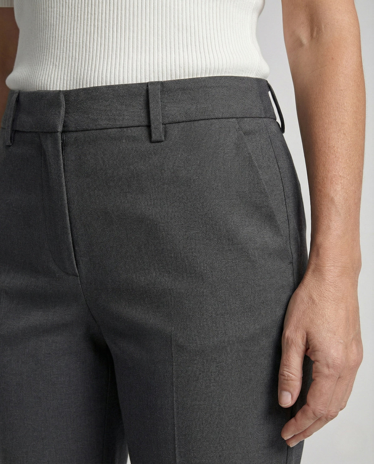 Men Dress Trousers Straight Leg