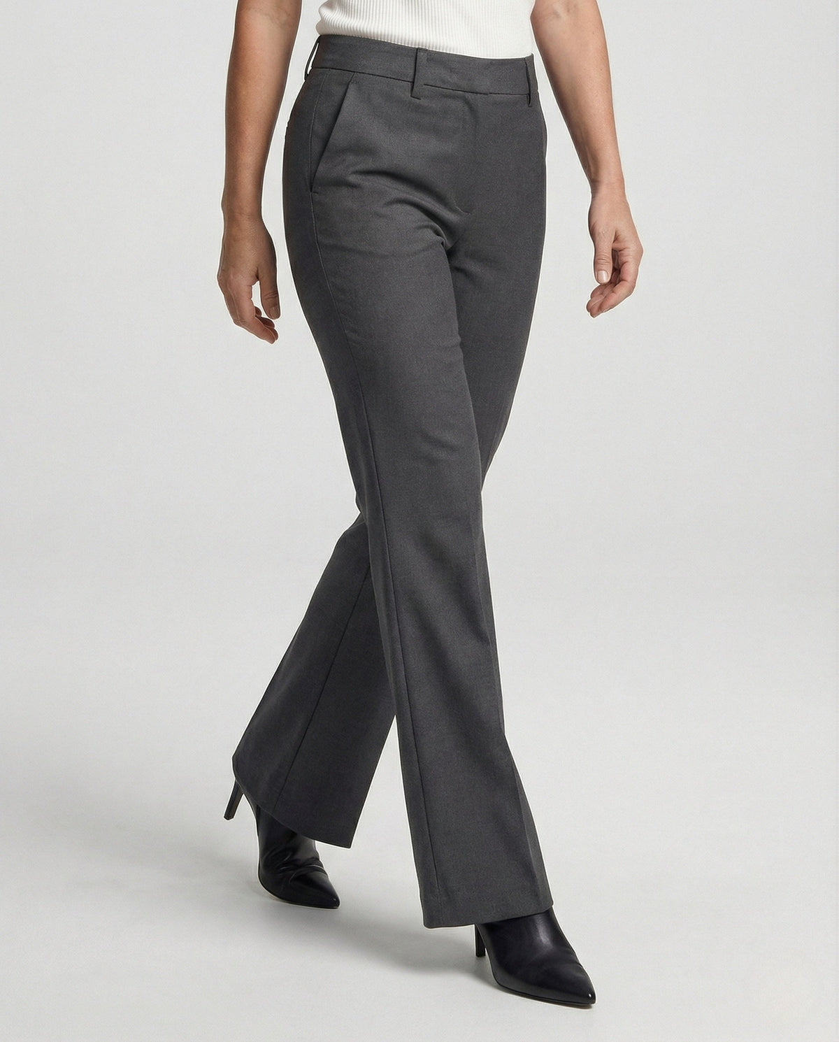 Men Dress Trousers Straight Leg