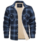 Mila | Men's Sherpa Lined Plaid Shirt Jacket | Warm, Button-Down