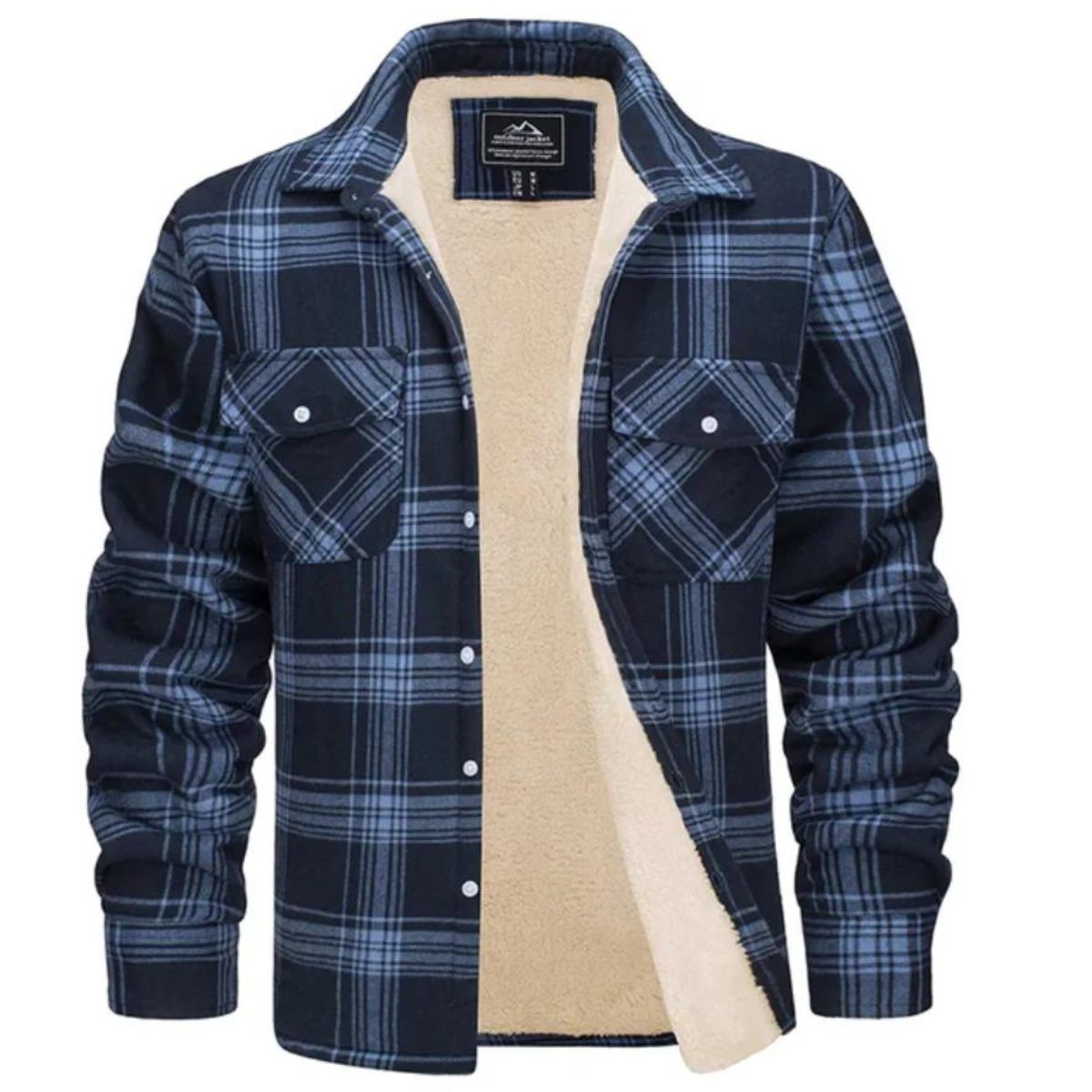 Mila | Men's Sherpa Lined Plaid Shirt Jacket | Warm, Button-Down