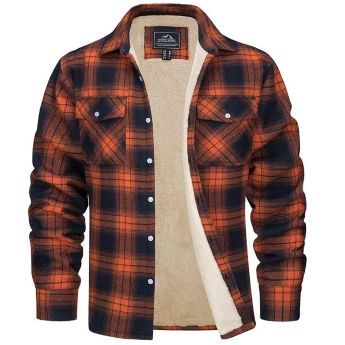 Mila | Men's Sherpa Lined Plaid Shirt Jacket | Warm, Button-Down