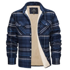 Mila | Men's Sherpa Lined Plaid Shirt Jacket | Warm, Button-Down