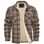 Mila | Men's Sherpa Lined Plaid Shirt Jacket | Warm, Button-Down