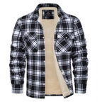 Mila | Men's Sherpa Lined Plaid Shirt Jacket | Warm, Button-Down