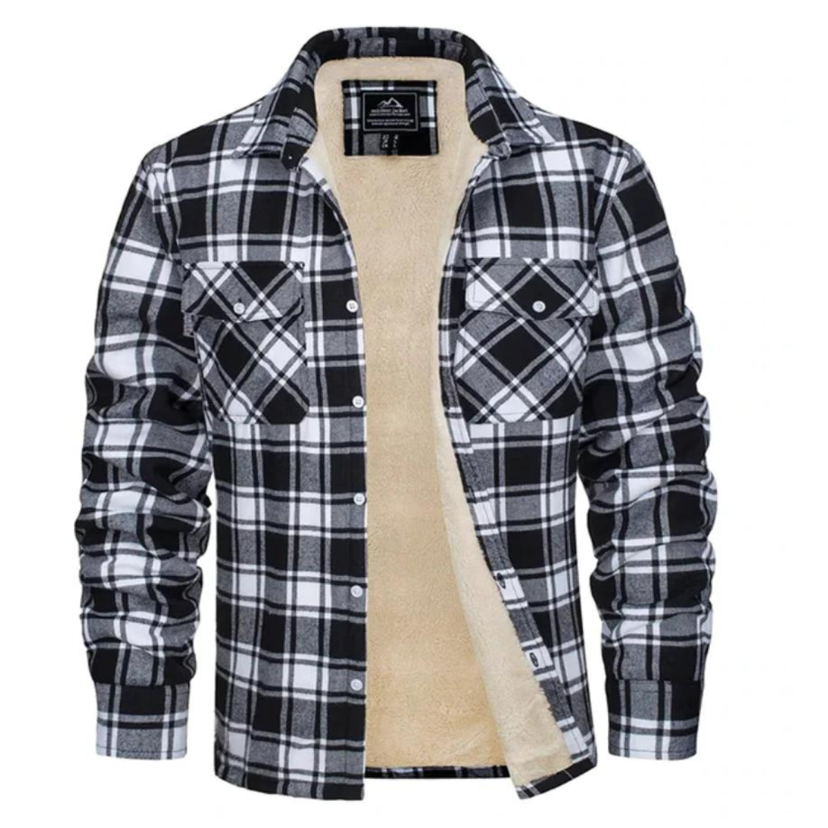 Mila | Men's Sherpa Lined Plaid Shirt Jacket | Warm, Button-Down