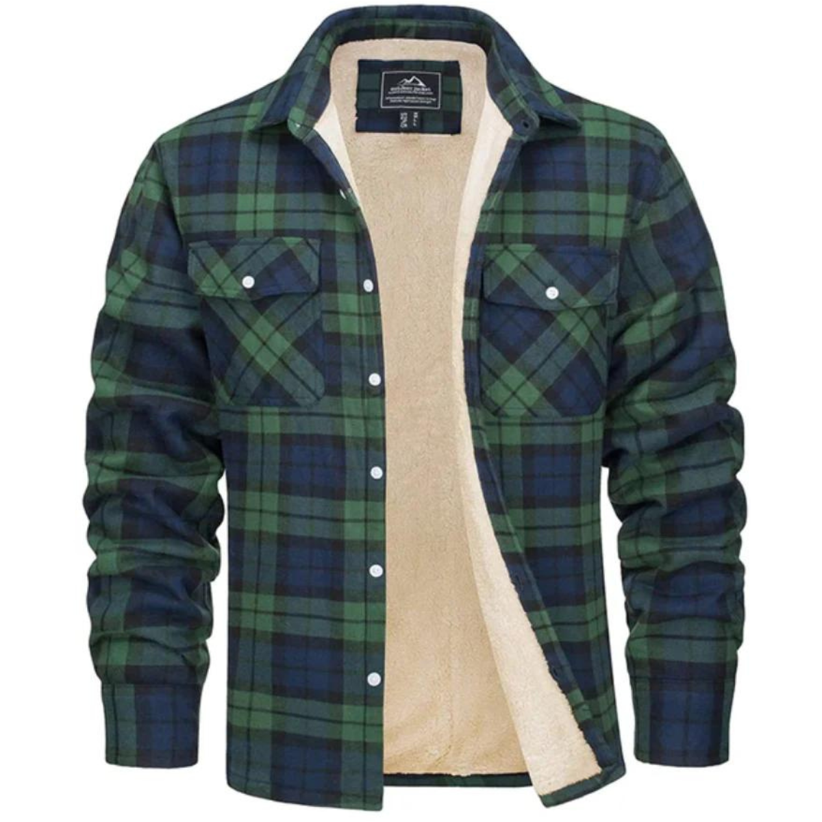 Mila | Men's Sherpa Lined Plaid Shirt Jacket | Warm, Button-Down