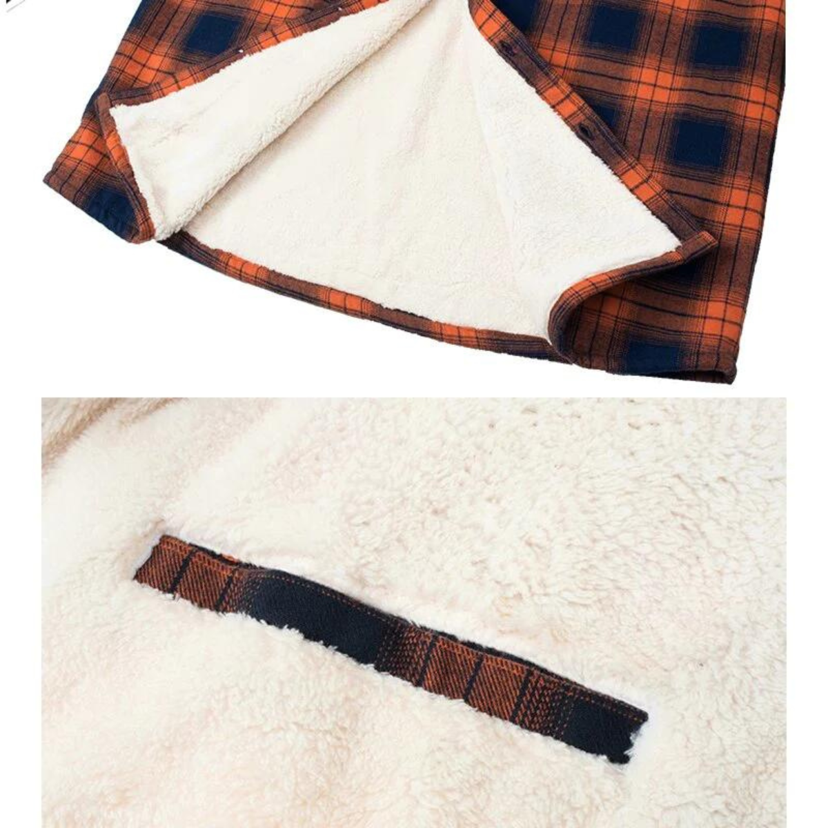 Mila | Men's Sherpa Lined Plaid Shirt Jacket | Warm, Button-Down