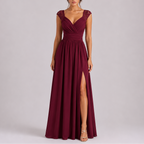 Posy | Maxi Dress | Lace Shoulder, Formal Evening Gown | Floor Length