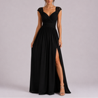 Posy | Maxi Dress | Lace Shoulder, Formal Evening Gown | Floor Length
