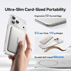 Power Bank Magnetic 5000mAh Wireless Slim iPhone Samsung Compatible