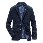 Xanthe | Men's Corduroy Blazer | Smart Casual, Autumn Winter | Brown, Olive, Blue