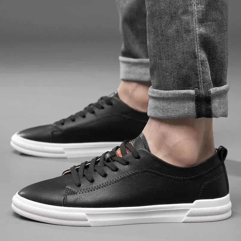 Leather Sneakers Genuine Italian Leather