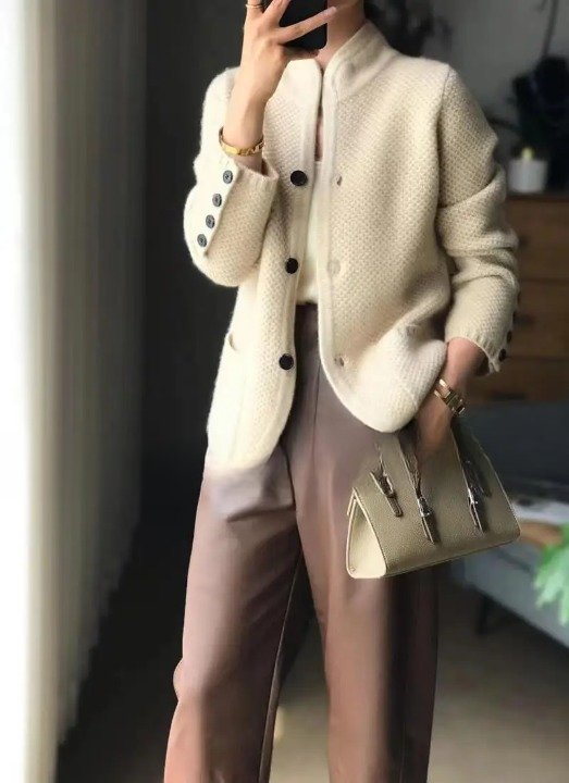 Halle | Women's Blazer | Textured, Buttoned, Slim Fit | Office & Casual