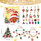 Charm Bracelet Advent Calendar 24 Piece Christmas Countdown Set