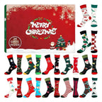 Sock Advent Calendar 2025 Christmas Countdown 12 Pairs Cotton Socks
