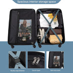 Romy | Hardshell Luggage Set | 3-Piece, Blue ABS, TSA Lock | Spinner Wheels