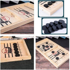 Halle | 2-in-1 Tabletop Game Set | Foosball & Shuffleboard | Wooden, Indoor