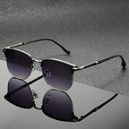 Polycarbonate Lens Clubmaster Sunglasses UV Protection