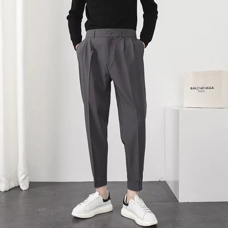 Men's Pleated Trousers | Relaxed Fit, Smart Casual | Zelda