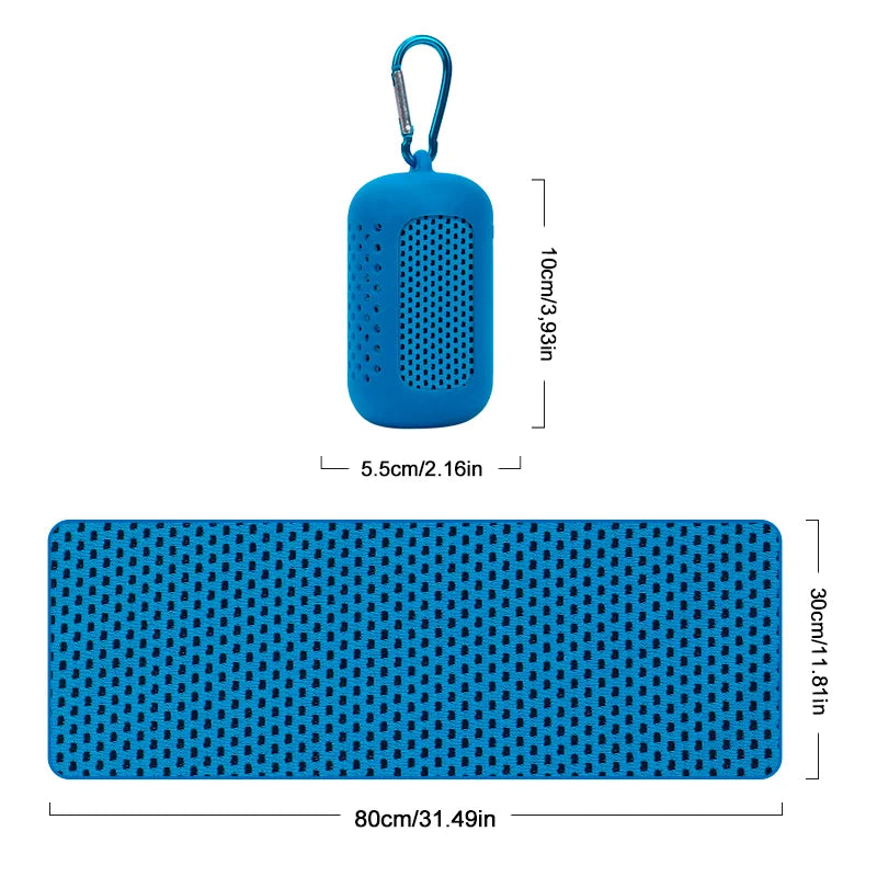 Cooling Towel Breathable Sweat Absorbent Instant Relief Neck Towel