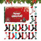 Sock Advent Calendar 2025 Christmas Countdown 12 Pairs Cotton Socks