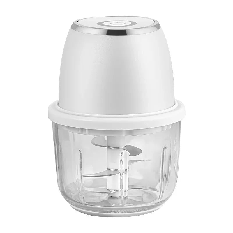 Food Chopper Electric Meat Grinder 350ml USB Rechargeable 6 Blade