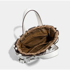 Women Handwoven Crossbody Handbag Top Handle