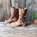 Women's Autumn Boots | Brown Leather, Water-Resistant | Gigi