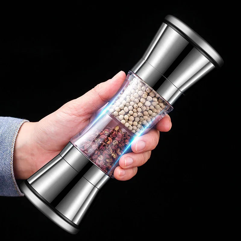Orla | Spice & Salt Grinder | 2-in-1 Dual Mill, Stainless Steel | Manual, Ceramic Burr