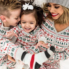 Christmas pajamas family matching 2 piece allover print sleepwear set