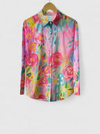 Hazel | Women's Blouse | Colorful Print, Relaxed Fit | Everyday Top