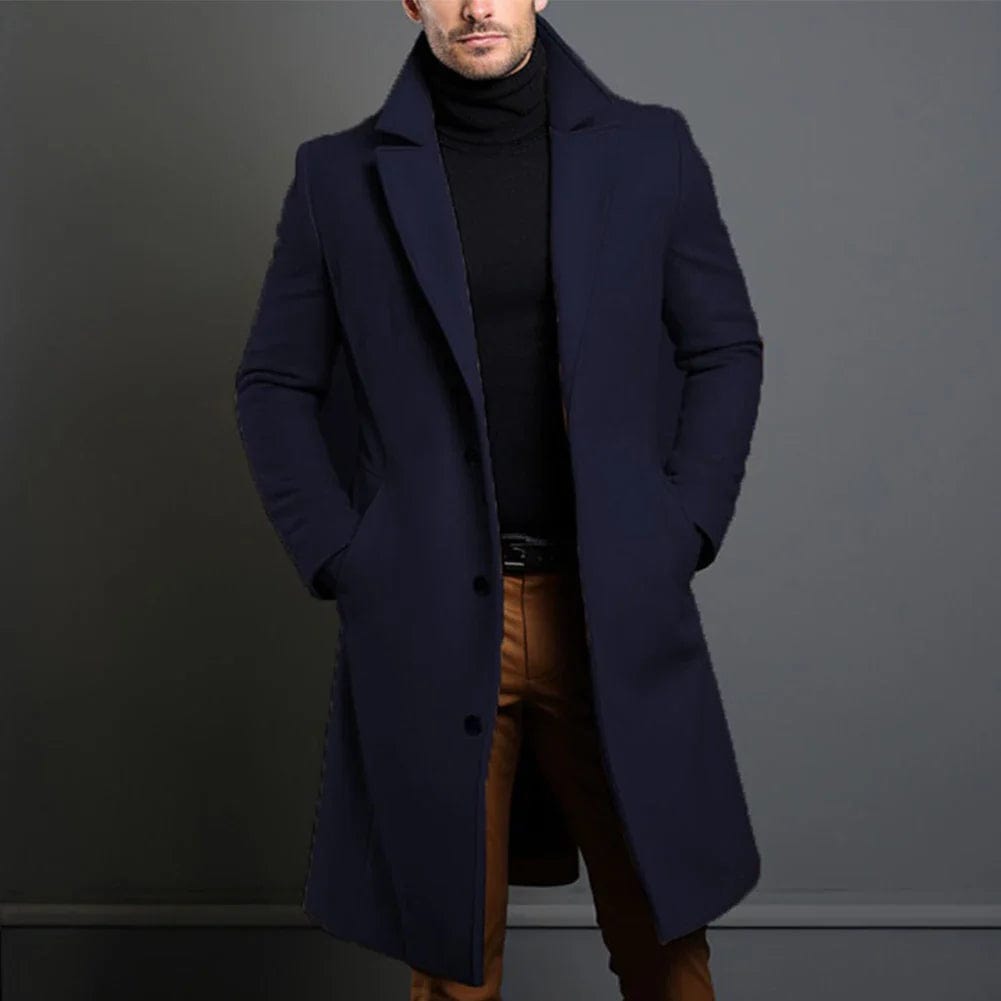 Solene | Men's Wool Coat | Warm, Long, Winter