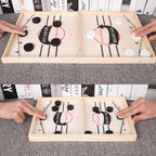 Halle | 2-in-1 Tabletop Game Set | Foosball & Shuffleboard | Wooden, Indoor