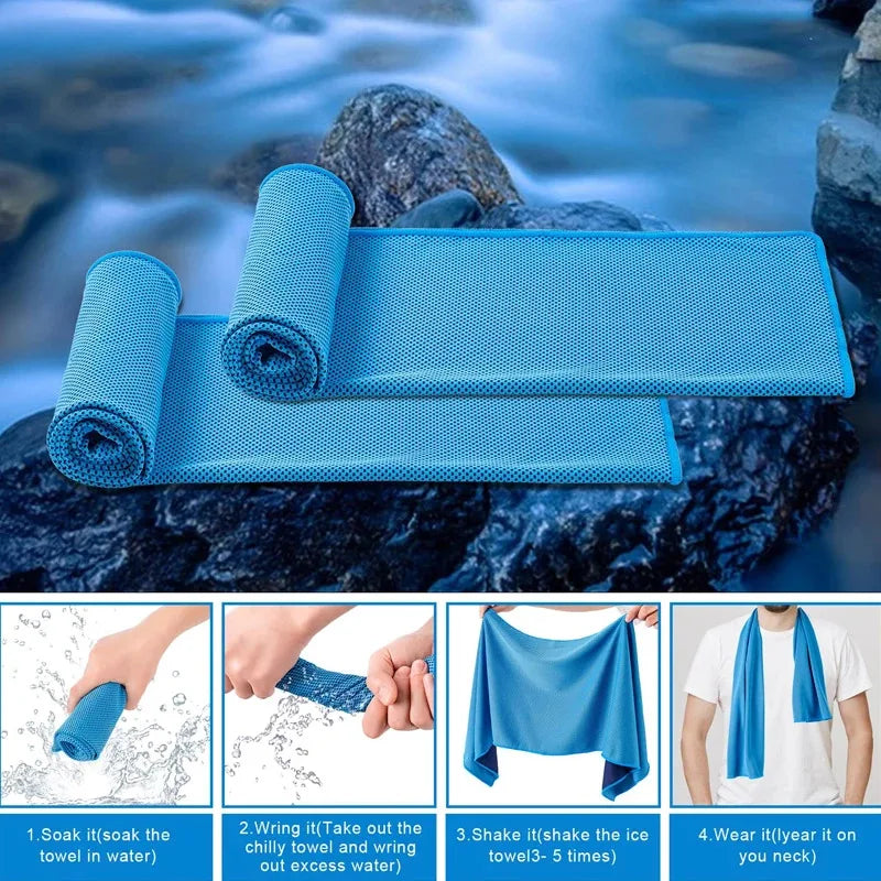 Cooling Towel Ultra Absorbent Quick Dry Microfiber Ice Cold Sports Towel