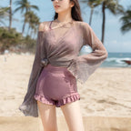 Women One Piece Swimsuit Tummy Control Slimming Modest Dress Style