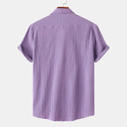 Rhea | Linen Shirt Men | Breathable Summer Shirt | Spread Collar, Classic Fit