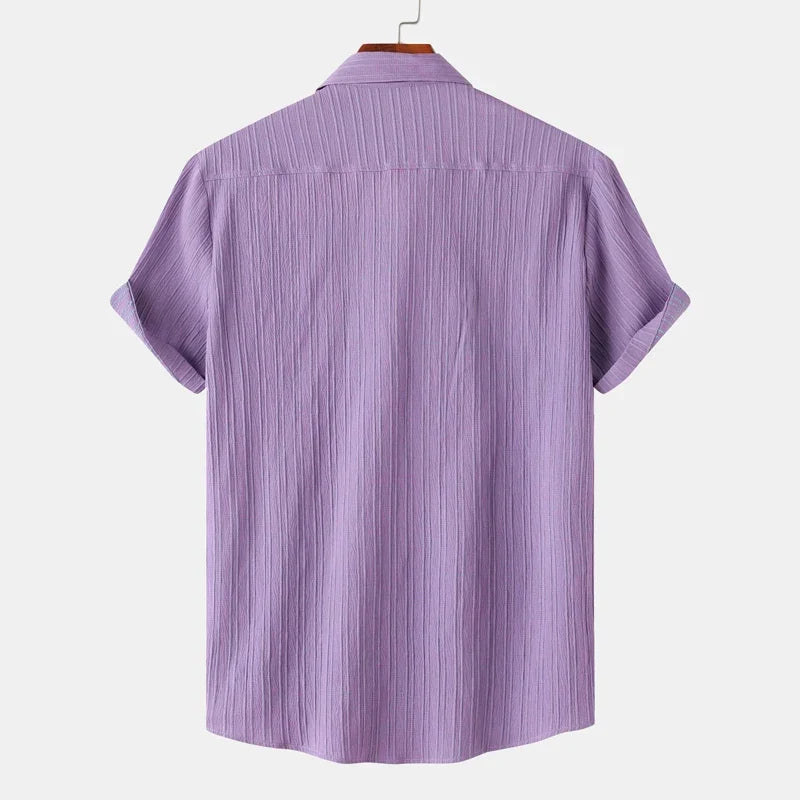 Rhea | Linen Shirt Men | Breathable Summer Shirt | Spread Collar, Classic Fit