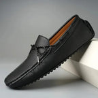 Men Leather Loafers Moccasin Slip On