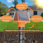 Solar Animal Repeller Sound Wave Underground Mole Snake Waterproof