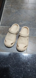 Men Orthopedic Sandals Ankle Strap Thick Soft Sole Cork Footbed