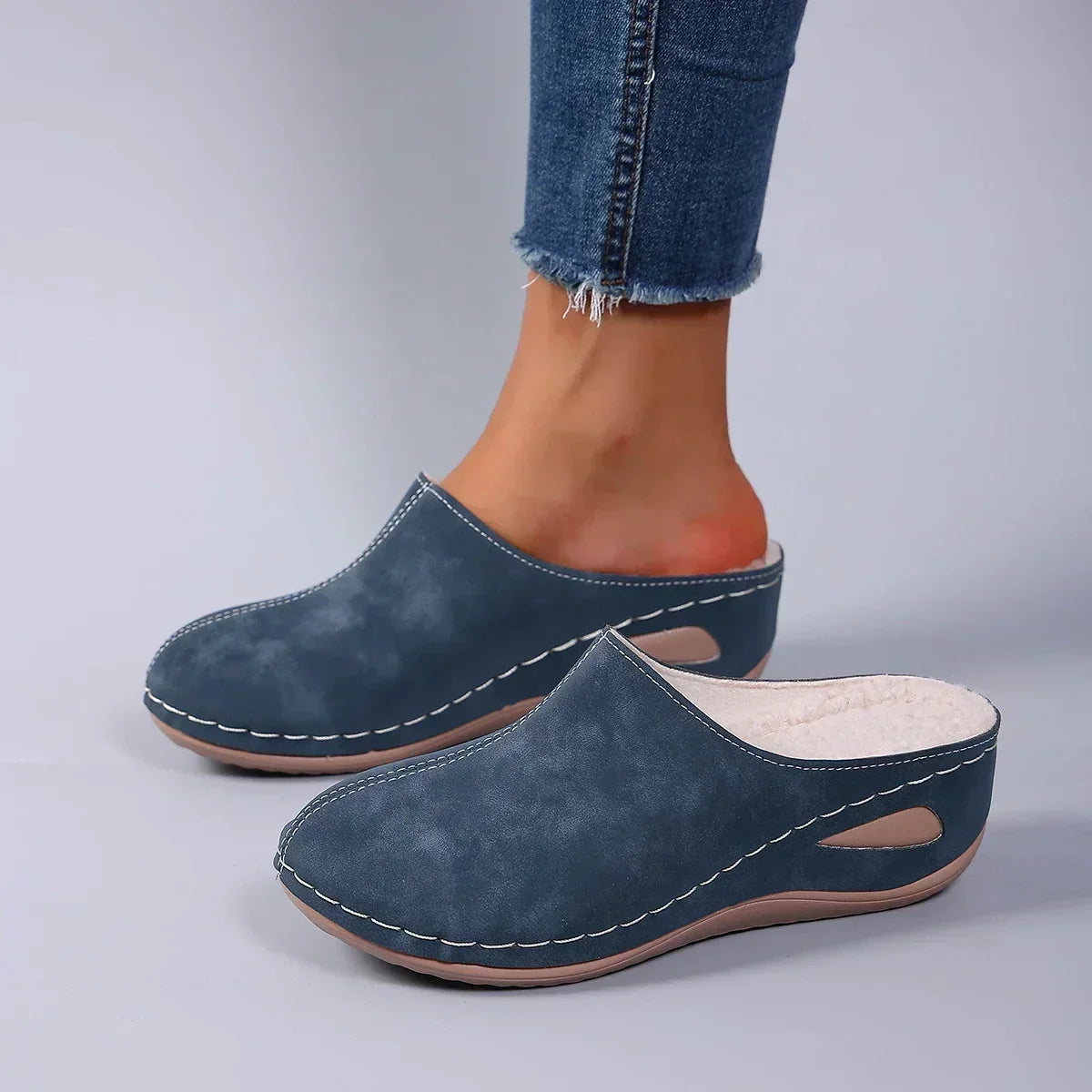 Orthopedic Slippers Women Cozy Warm Plush Cushioned Arch Support