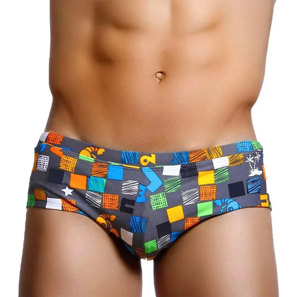 Men Swim Shorts Brazilian Cut Sunga Swimwear Briefs Low Rise