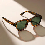 Halle | Acetate Bold Frame Retro Sunglasses