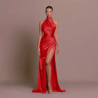 Elsa | Evening Dress | High-Slit, Full-Length | Formal Maxi Gown